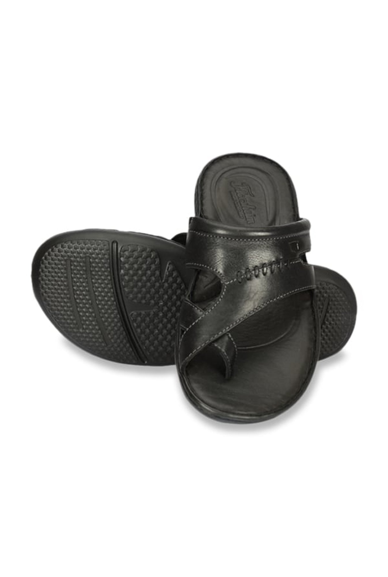 Florsheim Lewis Black Cross Strap Sandals