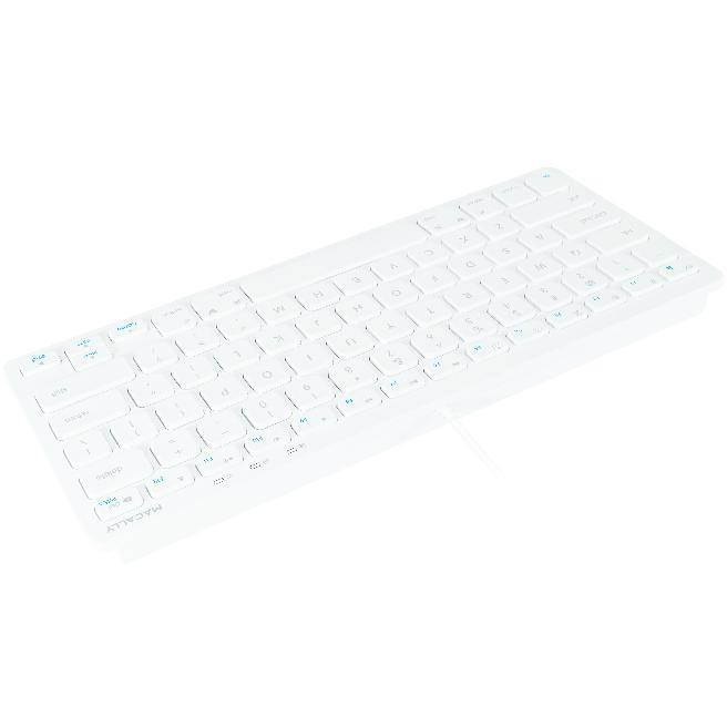 Macally Compact USB Wired Keyboard for Mac and PC
