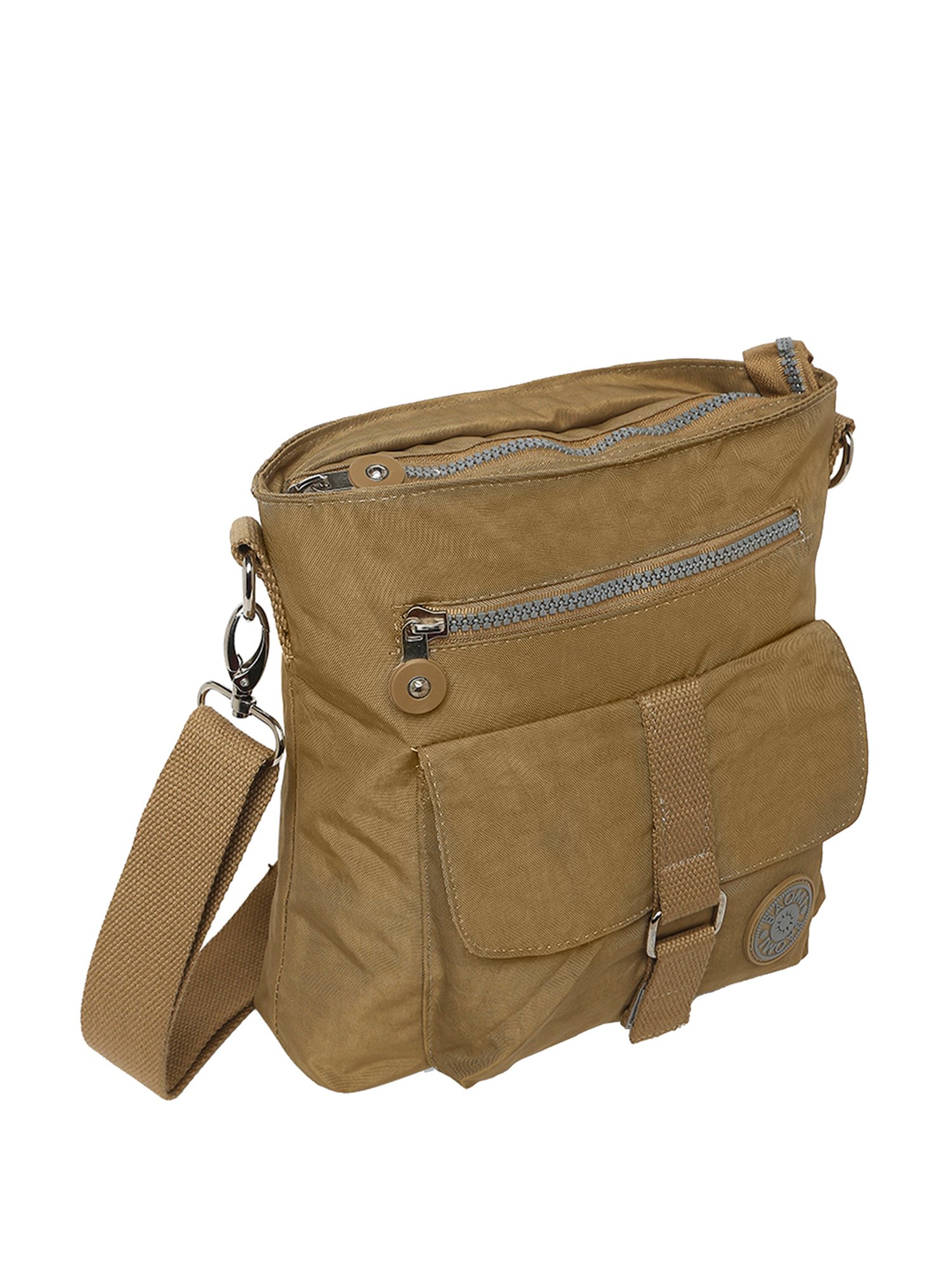 HiLEDER Brown Solid Medium Cross Body Bag