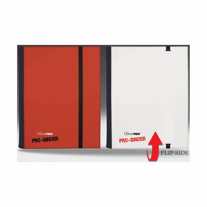 Ultra Pro 84025 4-Pocket Red And White Flip Binder