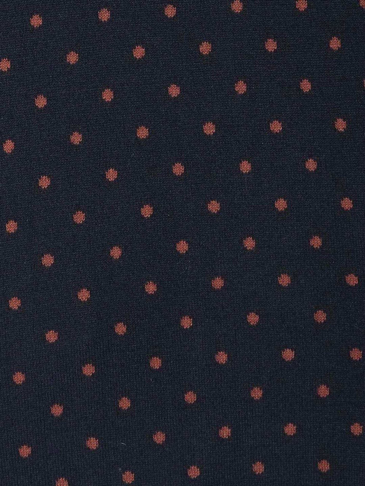 Byford By Pantaloons Navy Cotton Regular Fit Printed Sweaters