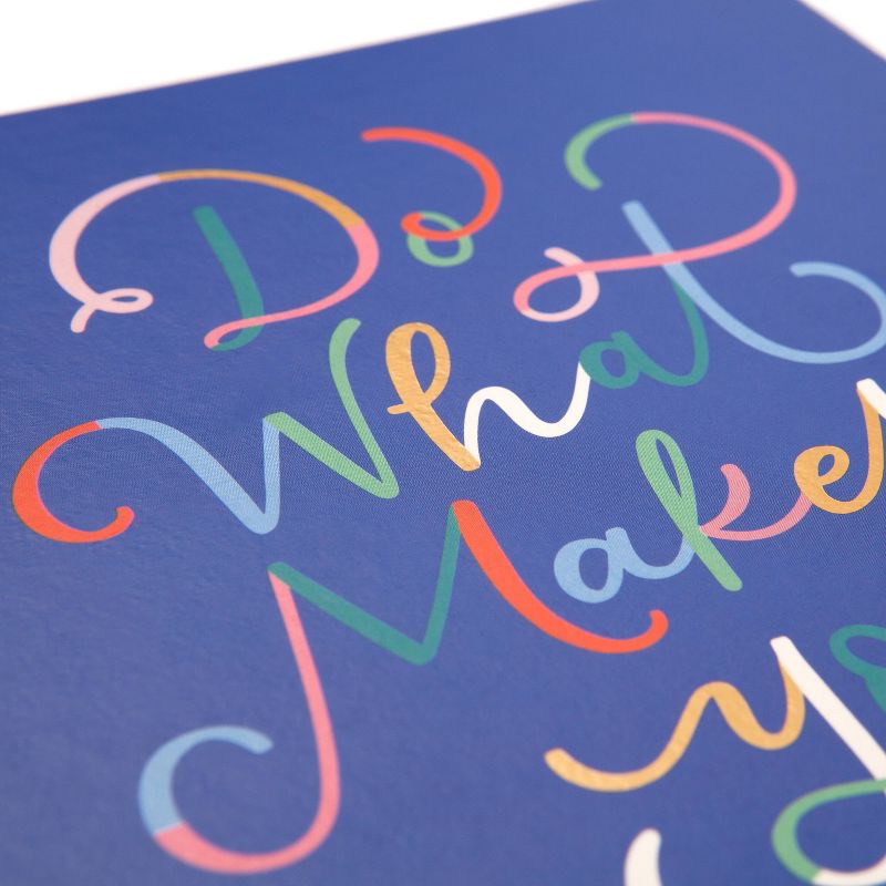 200 sheet Lined Spiral Journal 8"x6" Hardcover Do What Makes You Happy - Greenroom