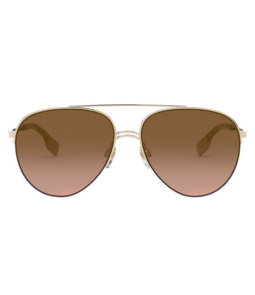 Burberry Top Bar Pilot Aviator Sunglasses