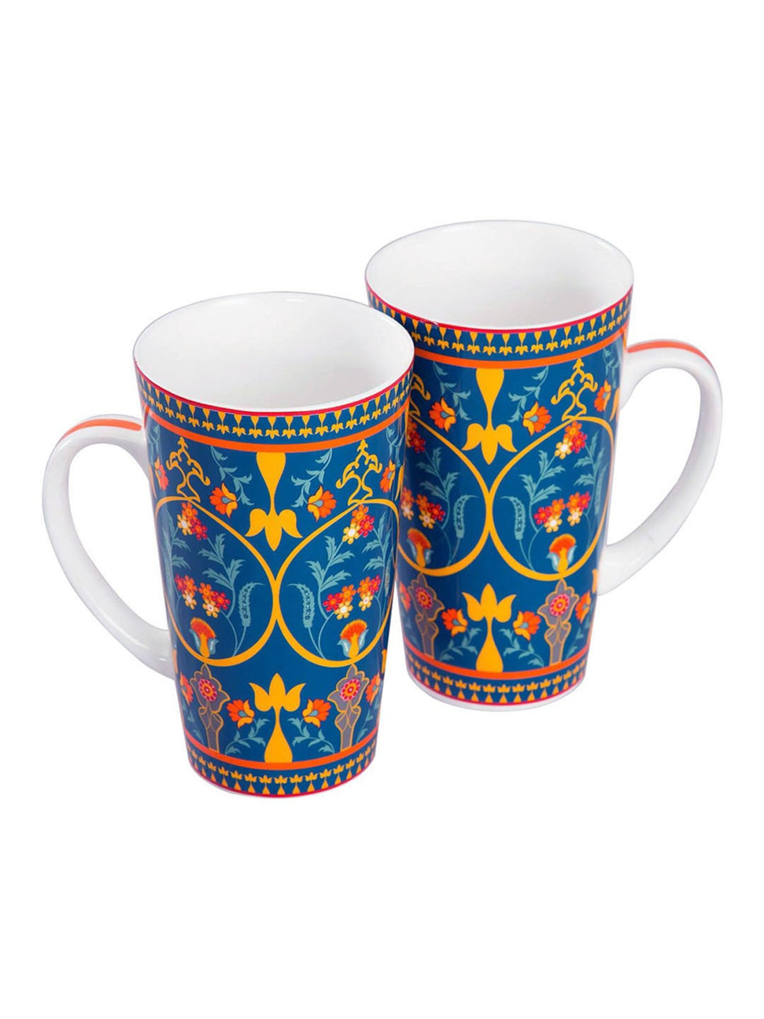 India Circus Set of 2 Big Tumblers - 530 ml each made of Fine Ceramic