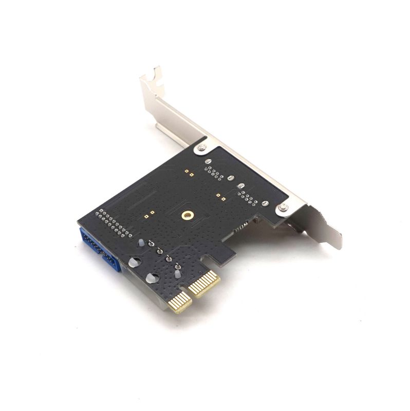 Weastlinks PCIE PCI-E to USB 3.0 Expansion Card External 2 Port USB3.0 + Internal 19pin Header PCIe Card 4pin IDE Power Connector