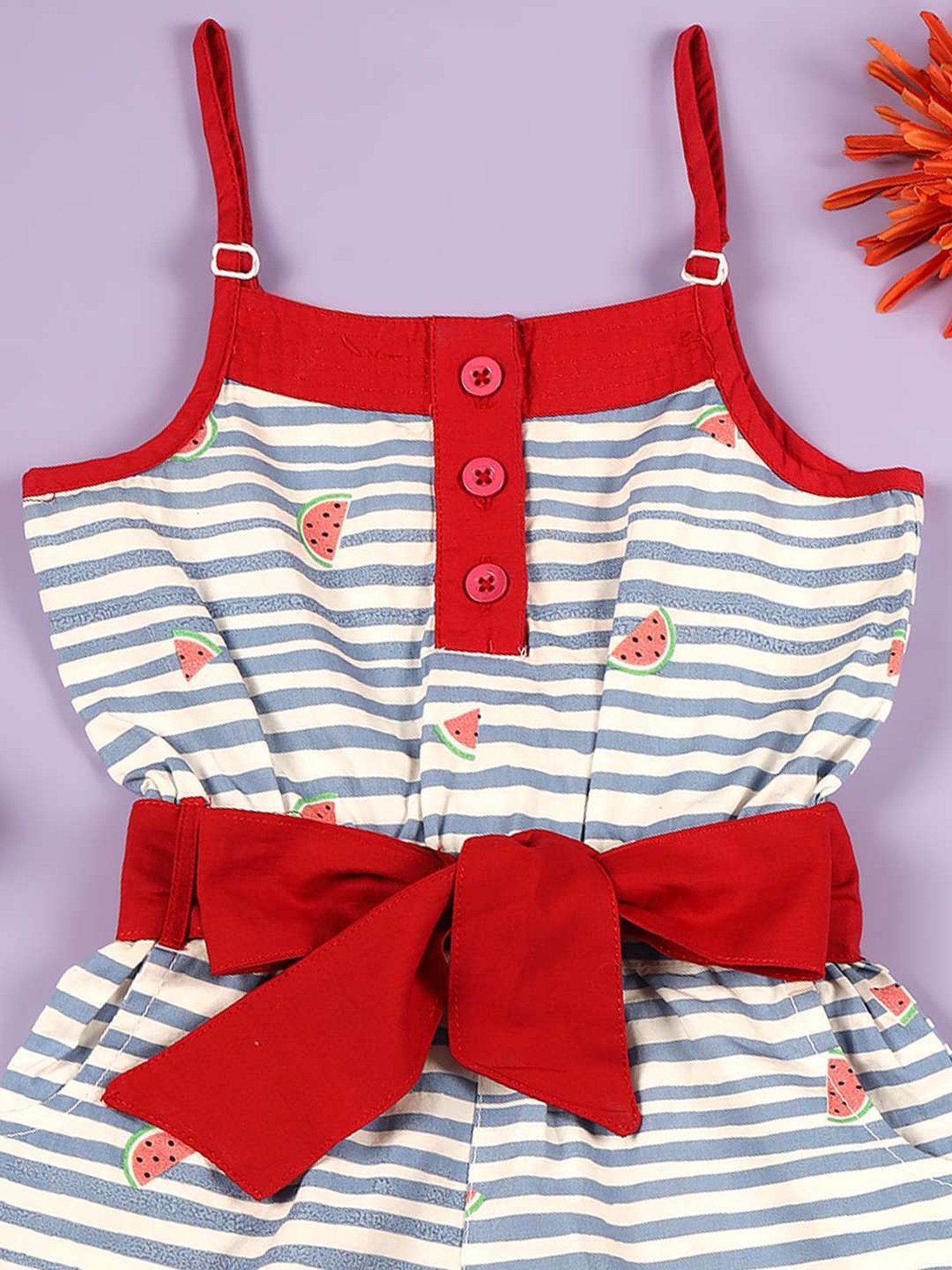 Budding Bees Kids Multicolor Printed Jumpsuit