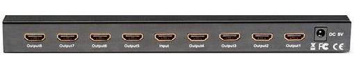 WolfPack 4K 1x8 HDMI Splitter w/16-Adjustable EDID Modes For Problem Installs With 1-Year Warranty