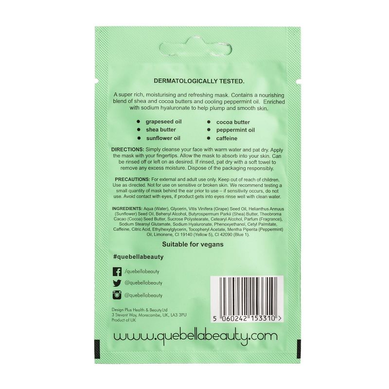 Que Bella Whipped Mint Cream Mask - 0.5 fl oz