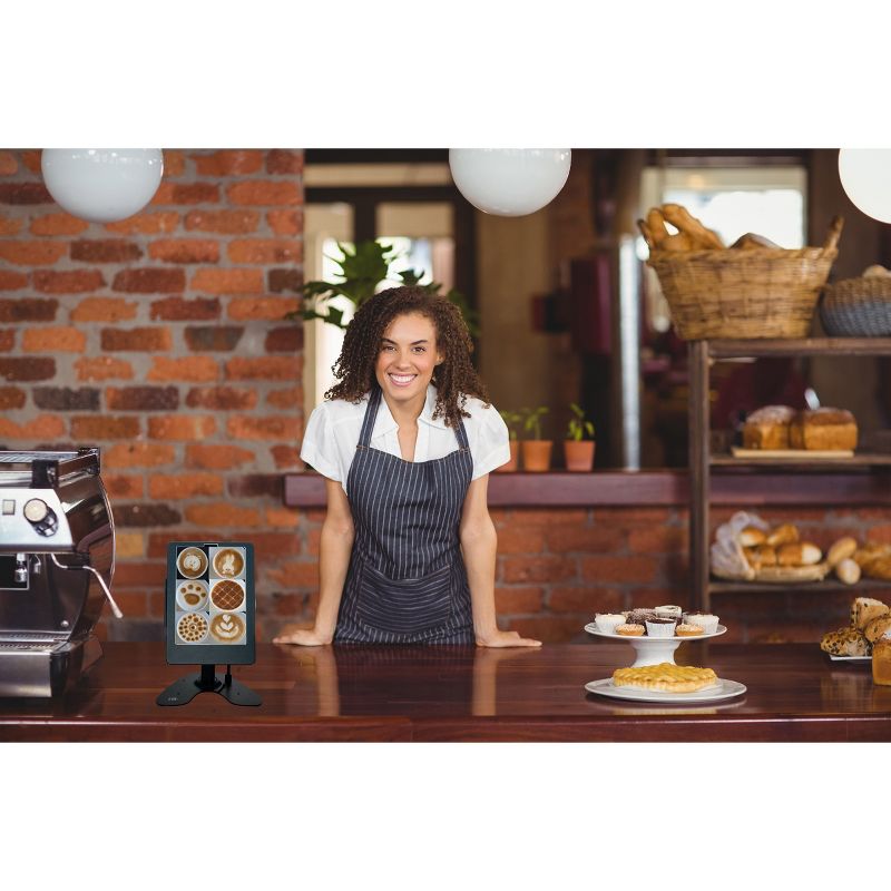 CTA Digital Dual Security Kiosk Stand for 11-inch iPad Pro - Up to 11" Screen Support - 15.5" Height x 10.3" Width x 8" Depth - Desktop, Countertop