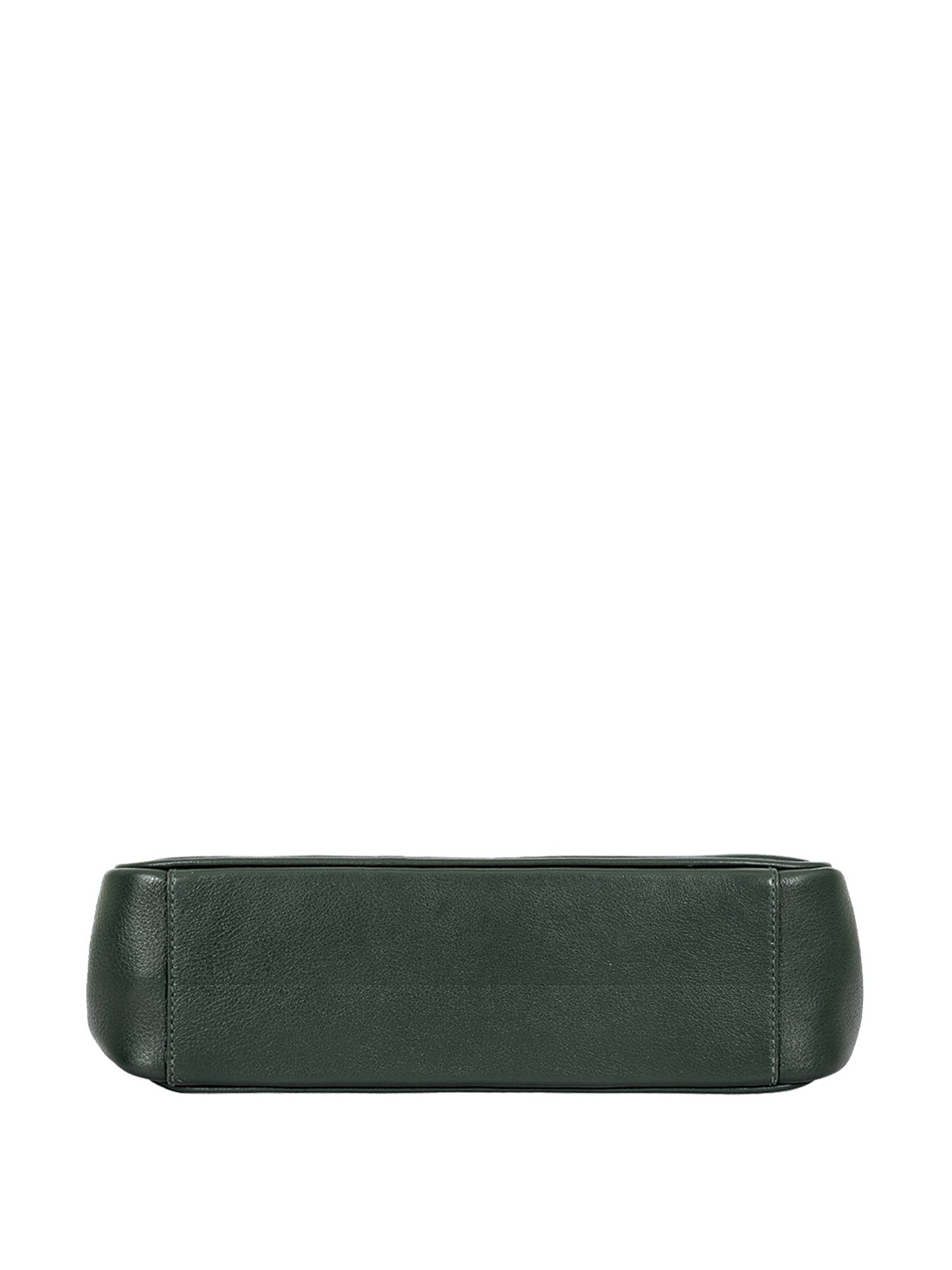 Eske Anika Green Textured Medium Sling Handbag