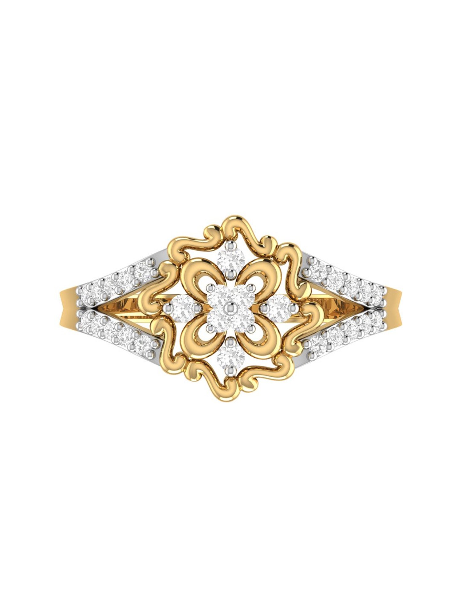 PC Jeweller 18k Gold Isaakios Ring for Women for Women