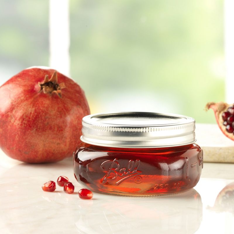 Ball 4ct 8oz Collection Elite Glass Mason Jar with Lid and Band - Wide Mouth