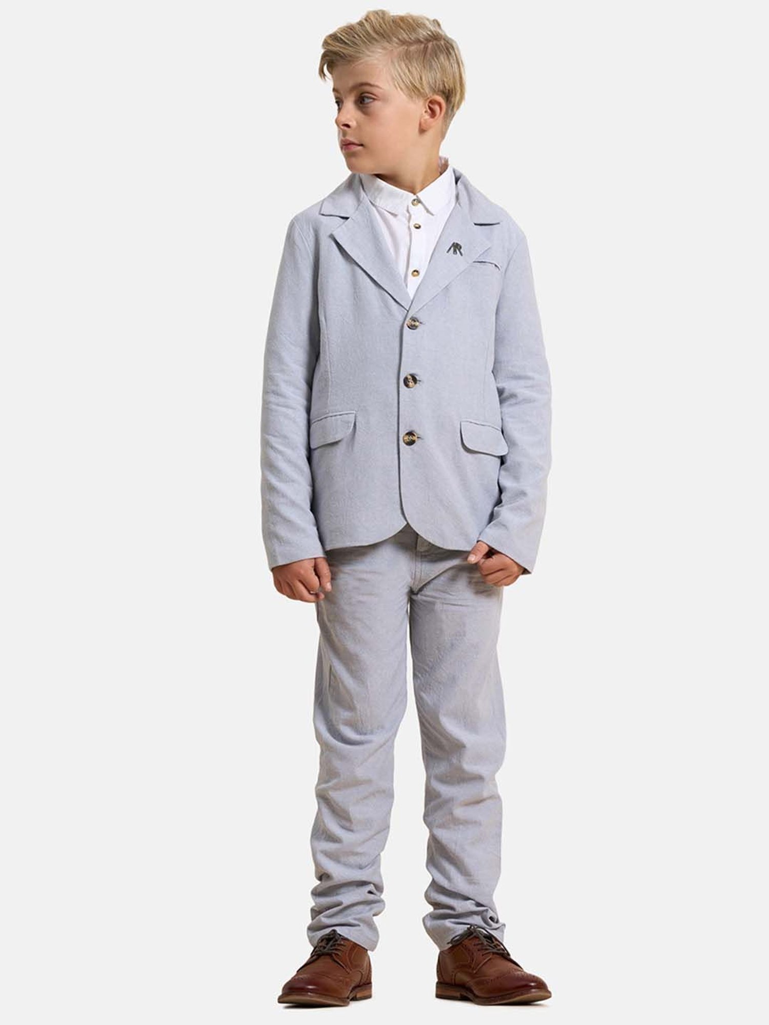 Angel & Rocket Kids Lilac Solid Blazer