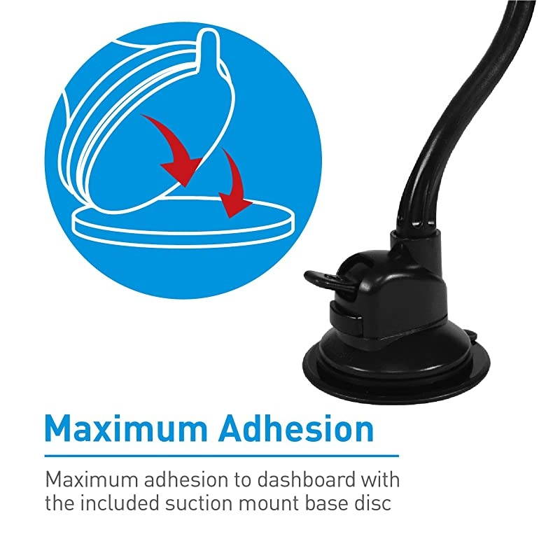 Magnetic Phone Car Mount Windshield Phone Holder for Car with 12 Long Arm Super Strong Magnet for All Smartphones Cell Phones iPhones Samsung Galaxies etc