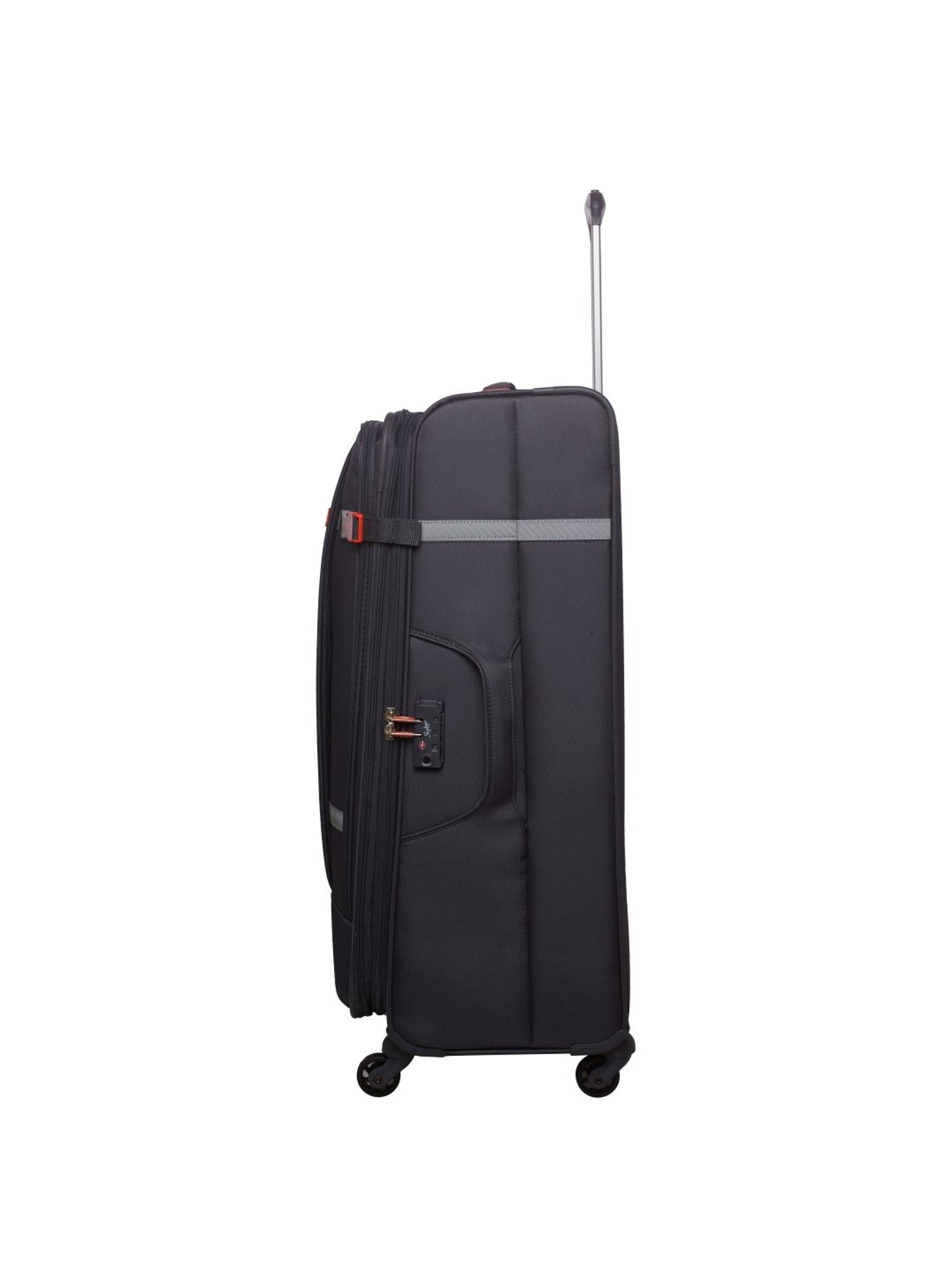 Skybags Snazzy Steel Grey 4 Wheel Large Soft Cabin Trolley - 51 cm