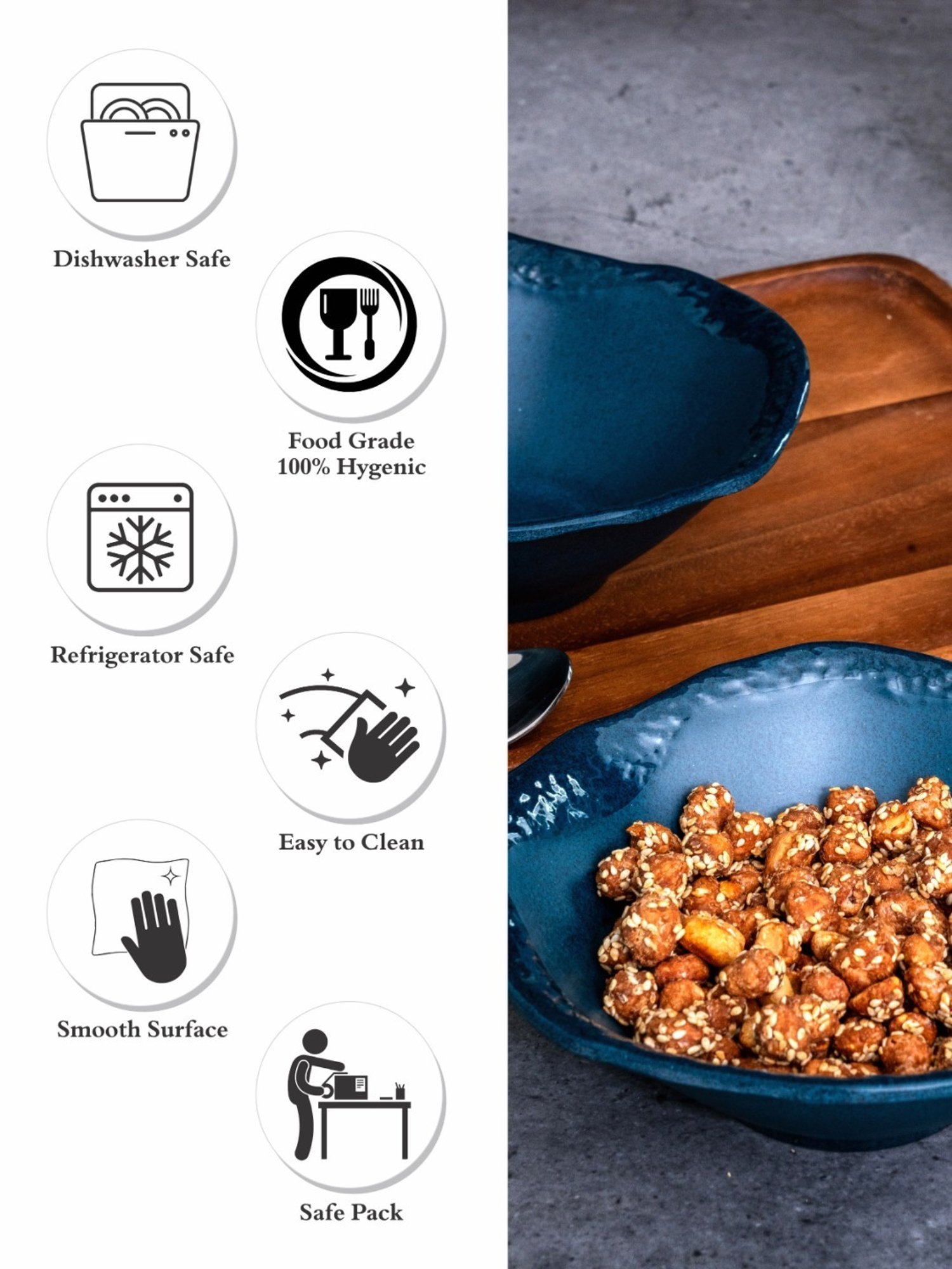 Stehlen Blue Melamine Primer Bowl - Set of 2