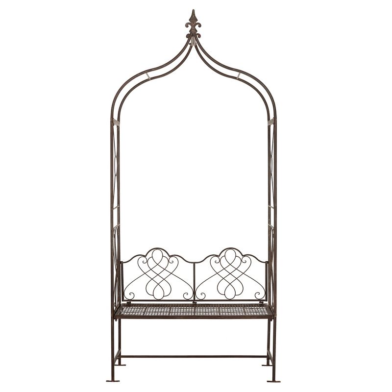 95" Iron Eloise Arbor - Rustic Brown - Safavieh