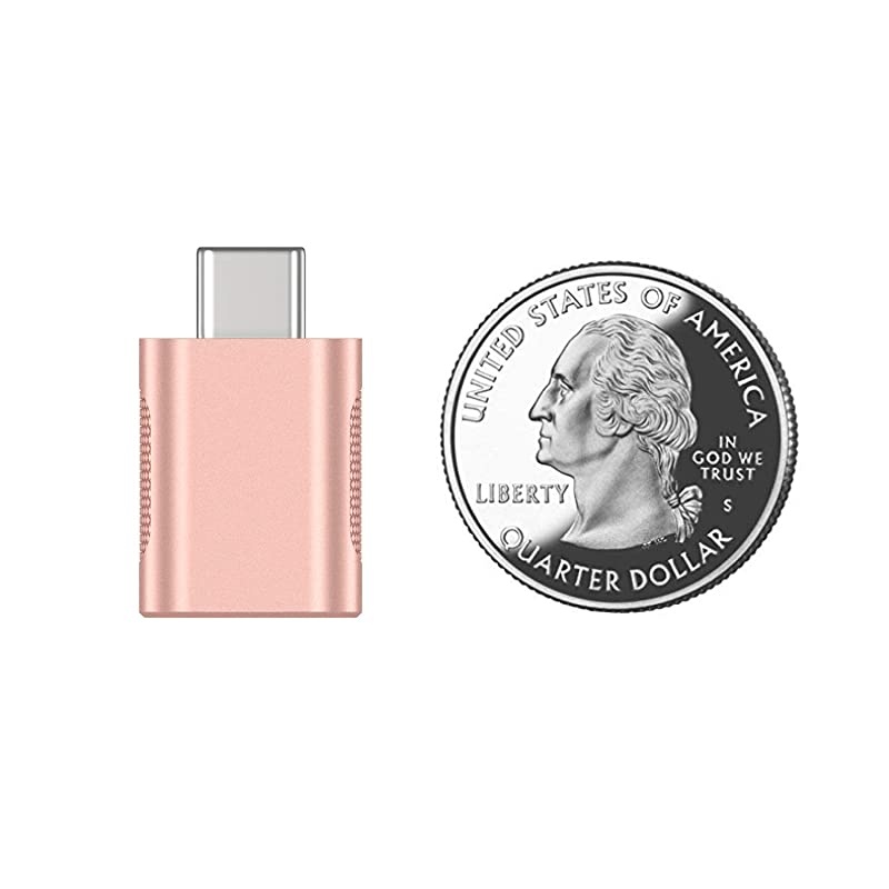 USB C to USB Adapter2 PackUSBC to USB 30 AdapterUSB TypeC to USBThunderbolt 3 to USB Female Adapter OTG for MacBook iPad Pro 2020 Surface Go Dell XPS More TypeC DevicesRose Gold