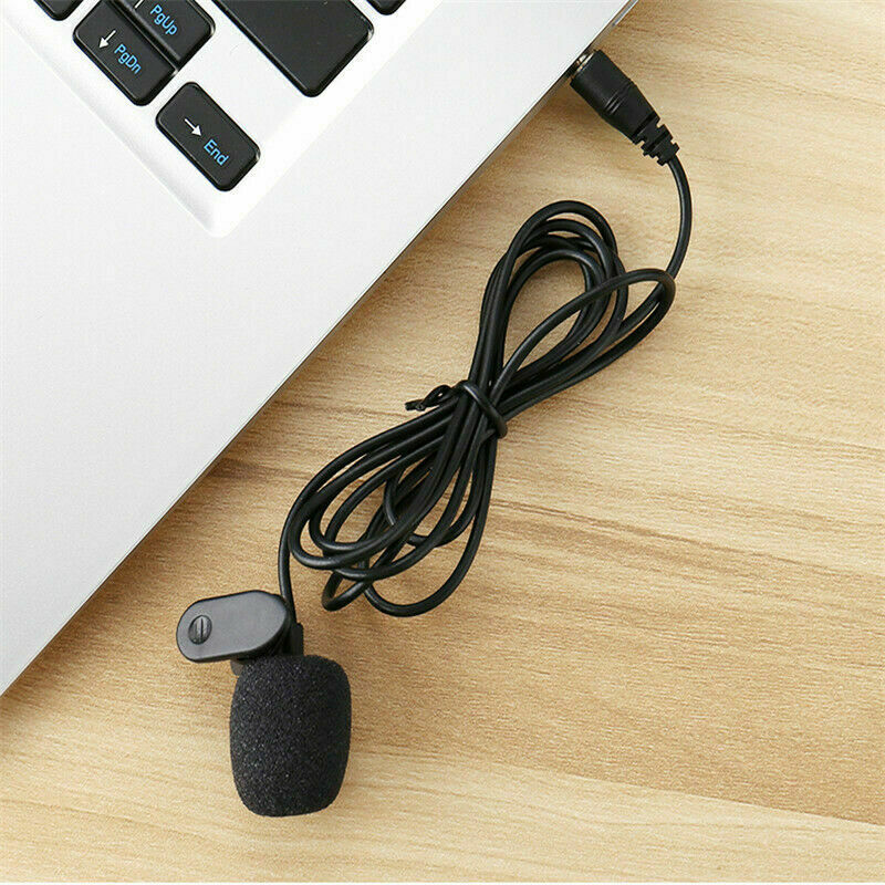 Microphone 3.5mm Mini Wired Clip On Lapel Collar Microphone Mic For Cameras PC Laptop Lound Speaker Recording Studio Karaoke Mic