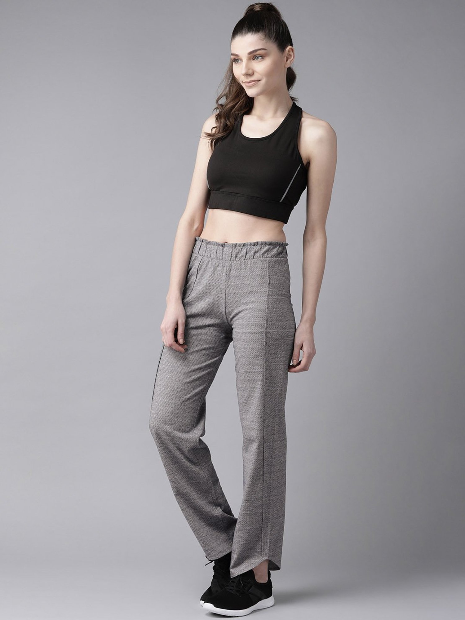 KENDALL + KYLIE Black Cotton Sports Tights