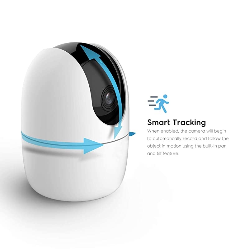 1080P FHD Baby Monitor Pet Camera WiFi Camera 24G Wireless Indoor Home Security Camera w TwoWay Audio Motion Detection Night Vision for BabyPetNanny iOS Android ASH21 White