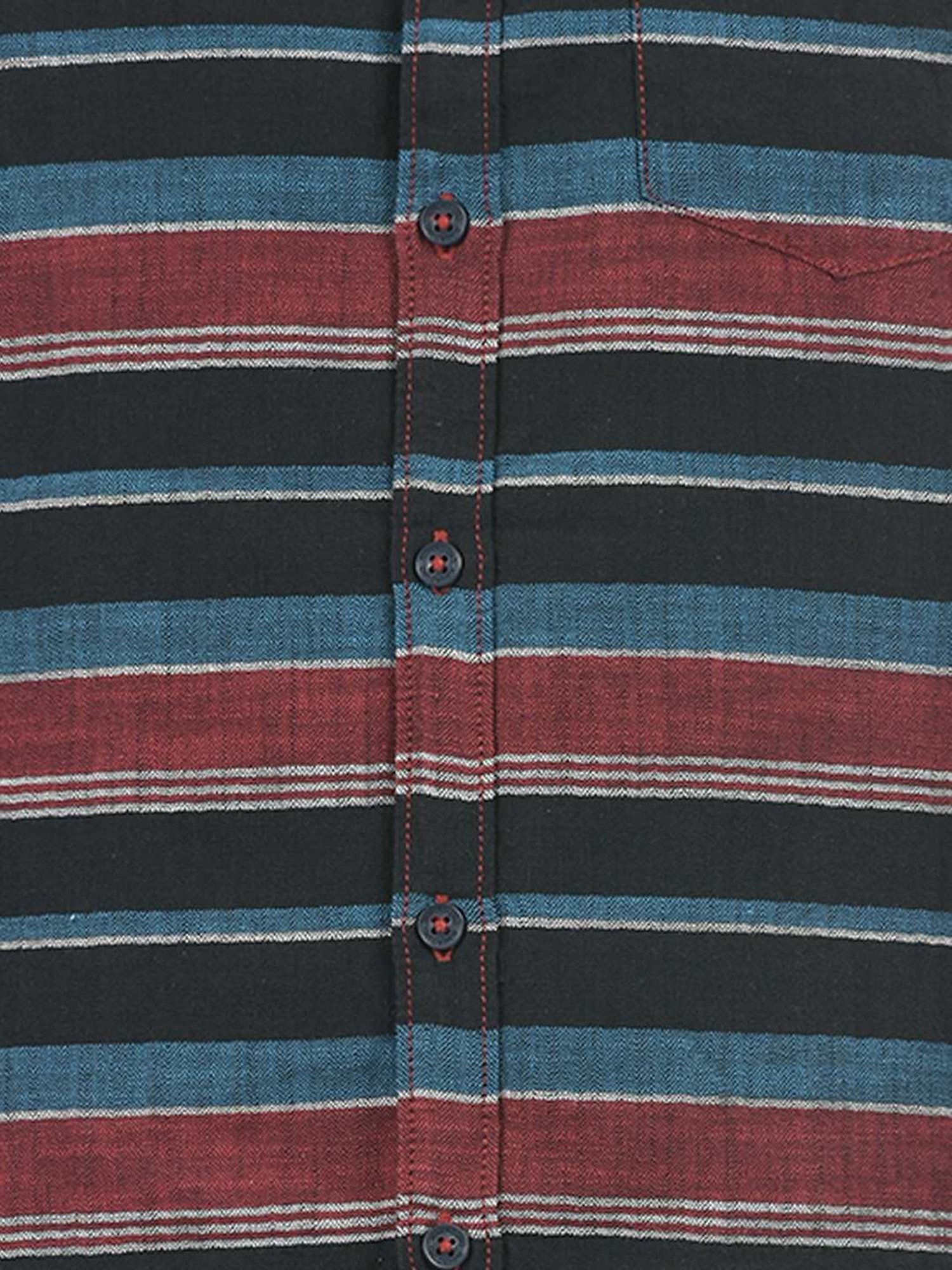 Numero Uno Multicolored Cotton Slim Fit Striped Shirt