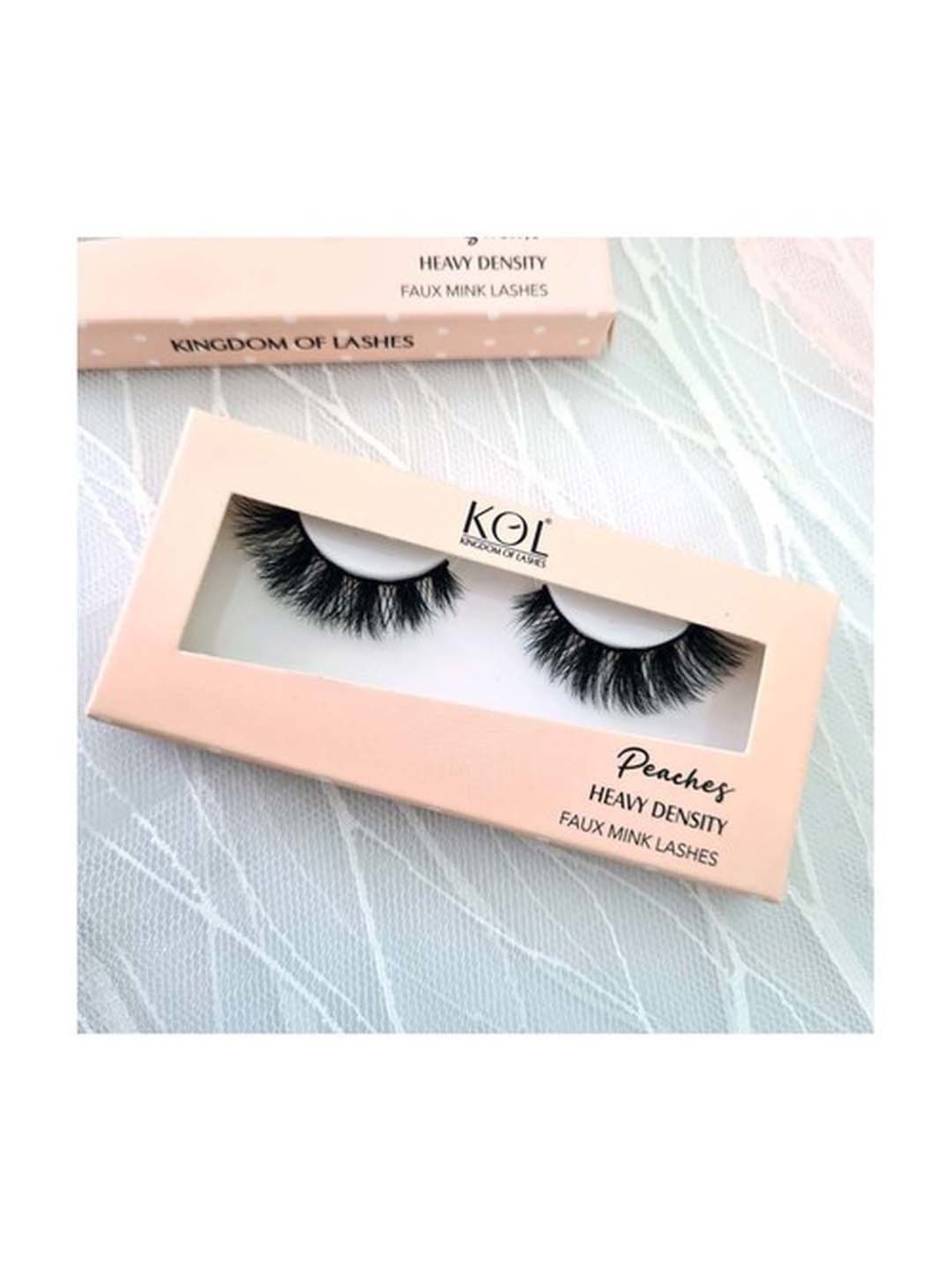 Kingdom Of Lashes Heavy Density Eyelashes Peaches - 2 gm