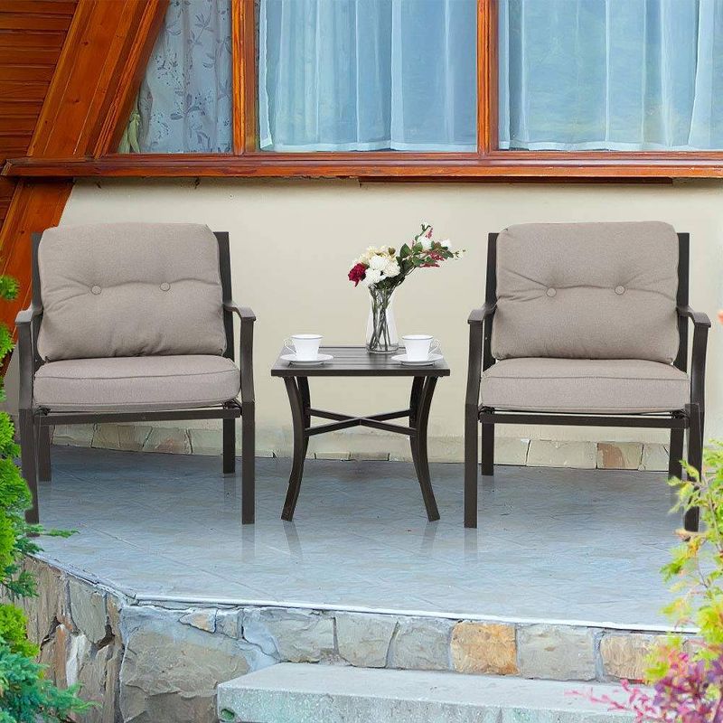 3pc Cushioned Chairs & Side Table - Captiva Designs