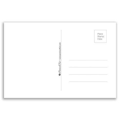 IOWA STATE MAP postcard set of 20 identical postcards. Post cards with IA map and state symbols. Made in USA.