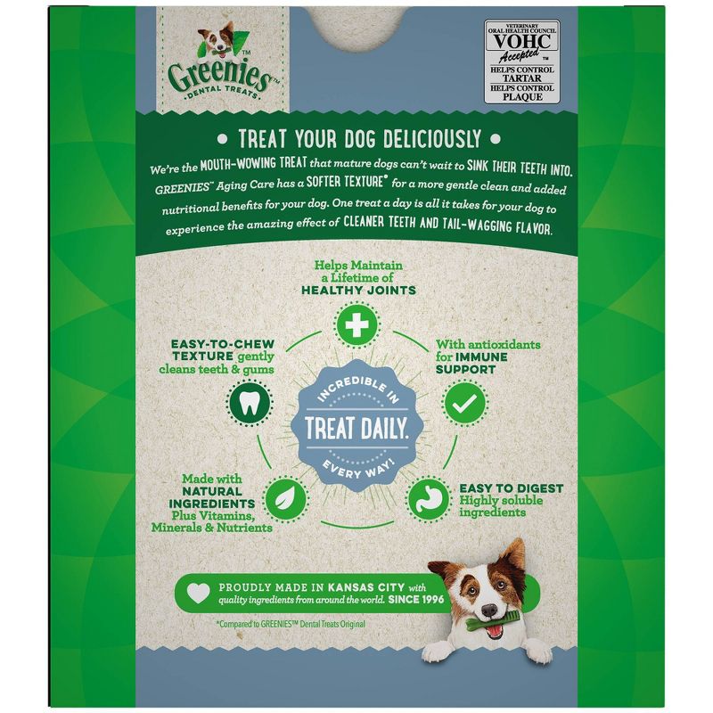 Greenies Aging Care Petite Chicken Dental Dog Treats - 45ct