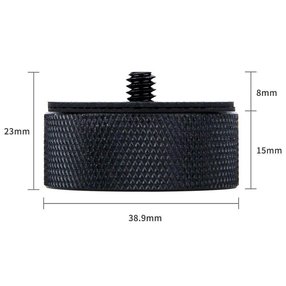 JJC Male 1/4"-20 to Female 3/8"-16 Threaded Screw Converter Adapter for Mounting Camera and Other Devices with Female 1/4"-20 Thread to Tripod, Monopod and Other Devices with Male 3/8"-16 Thread