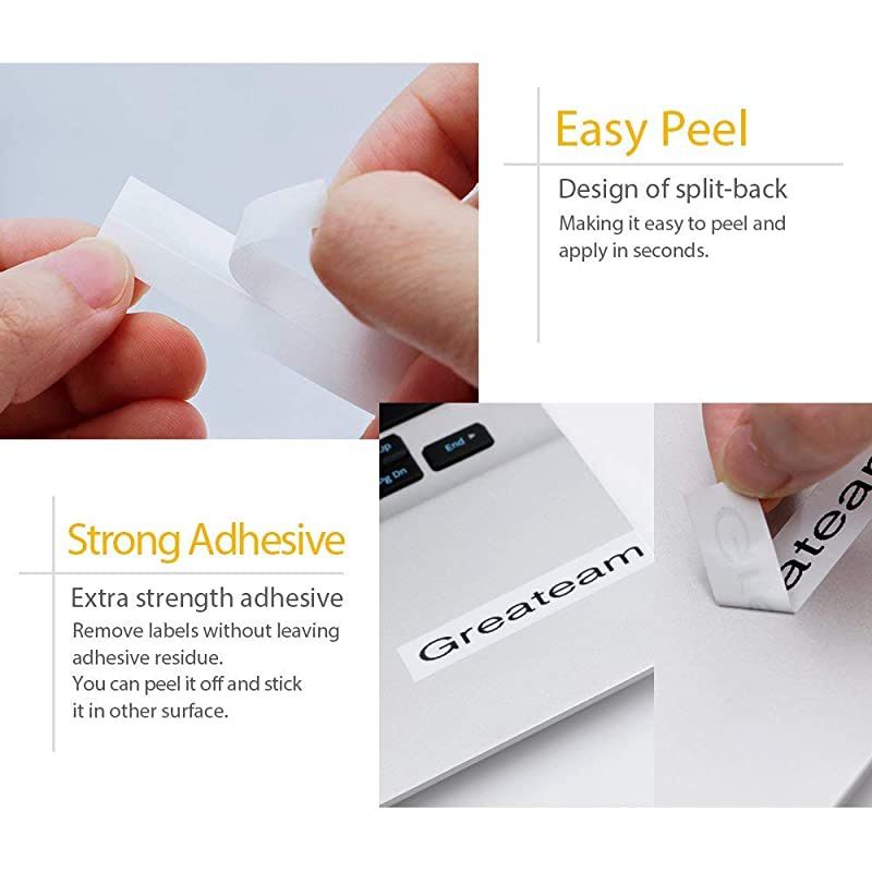 Compatible Label Tape Replacement for Brother MK-231 12mm 0.47inch Black on White use for Brother Label Maker PT 80 90 65 M95 Tape Cassettes 4-Pack