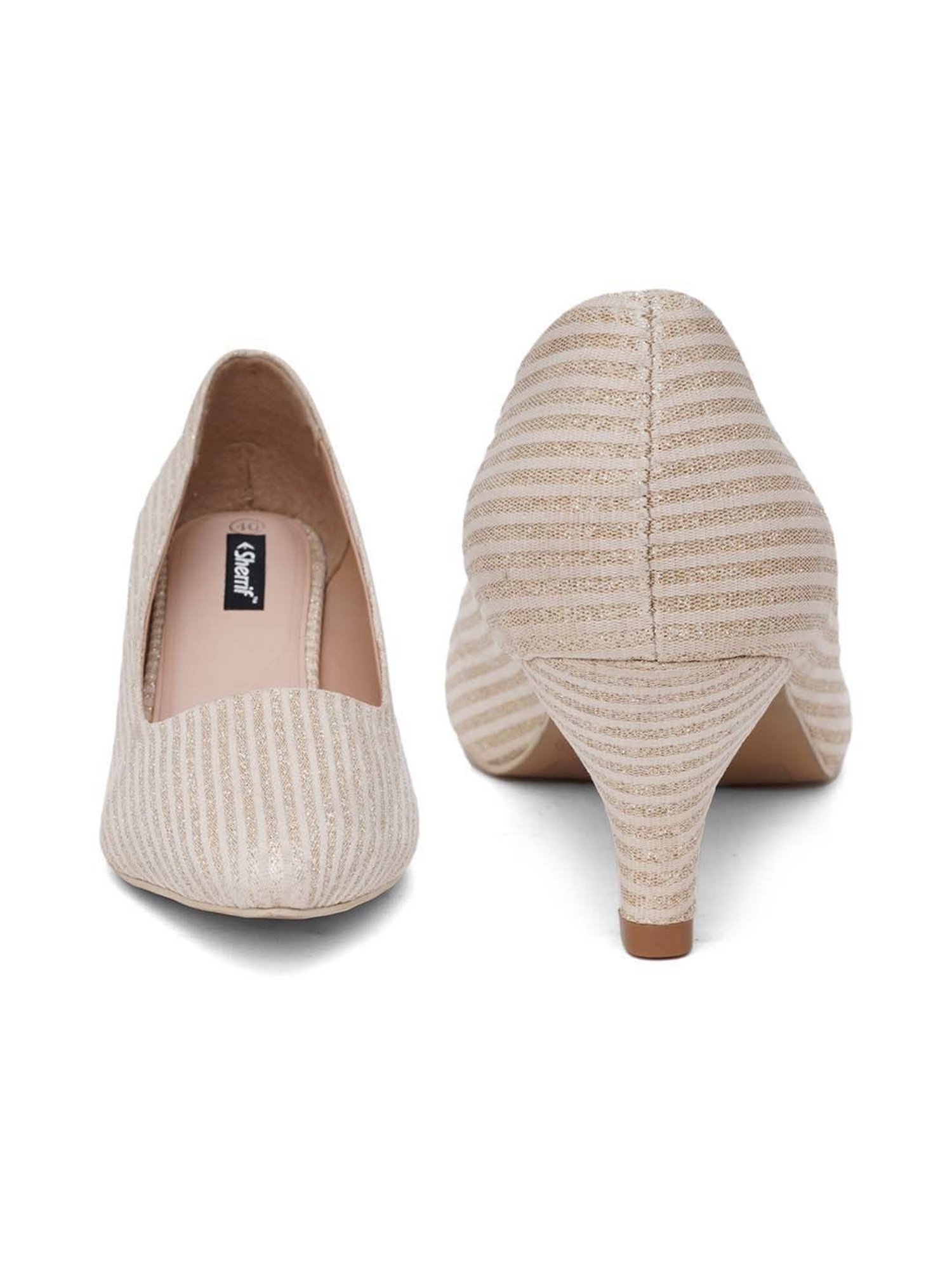 Sherrif Women's Cream Stiletto Pumps