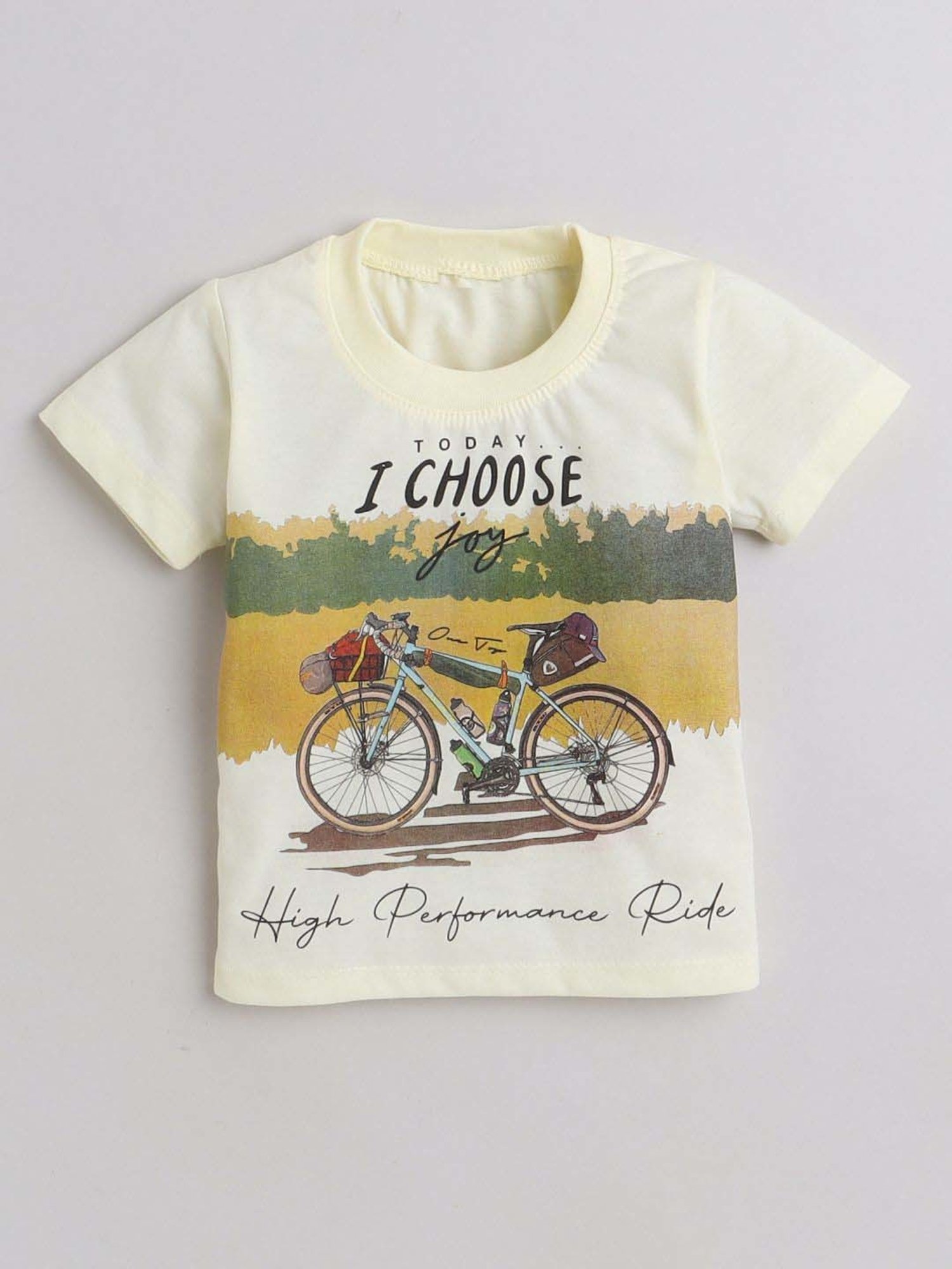 GJ baby Green & White Cotton Camouflage Full Sleeves T-Shirt Set