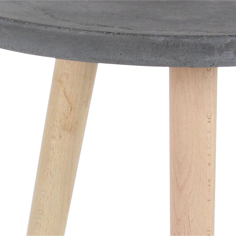 Wood Fiber Clay Patio Accent Table - Olivia & May