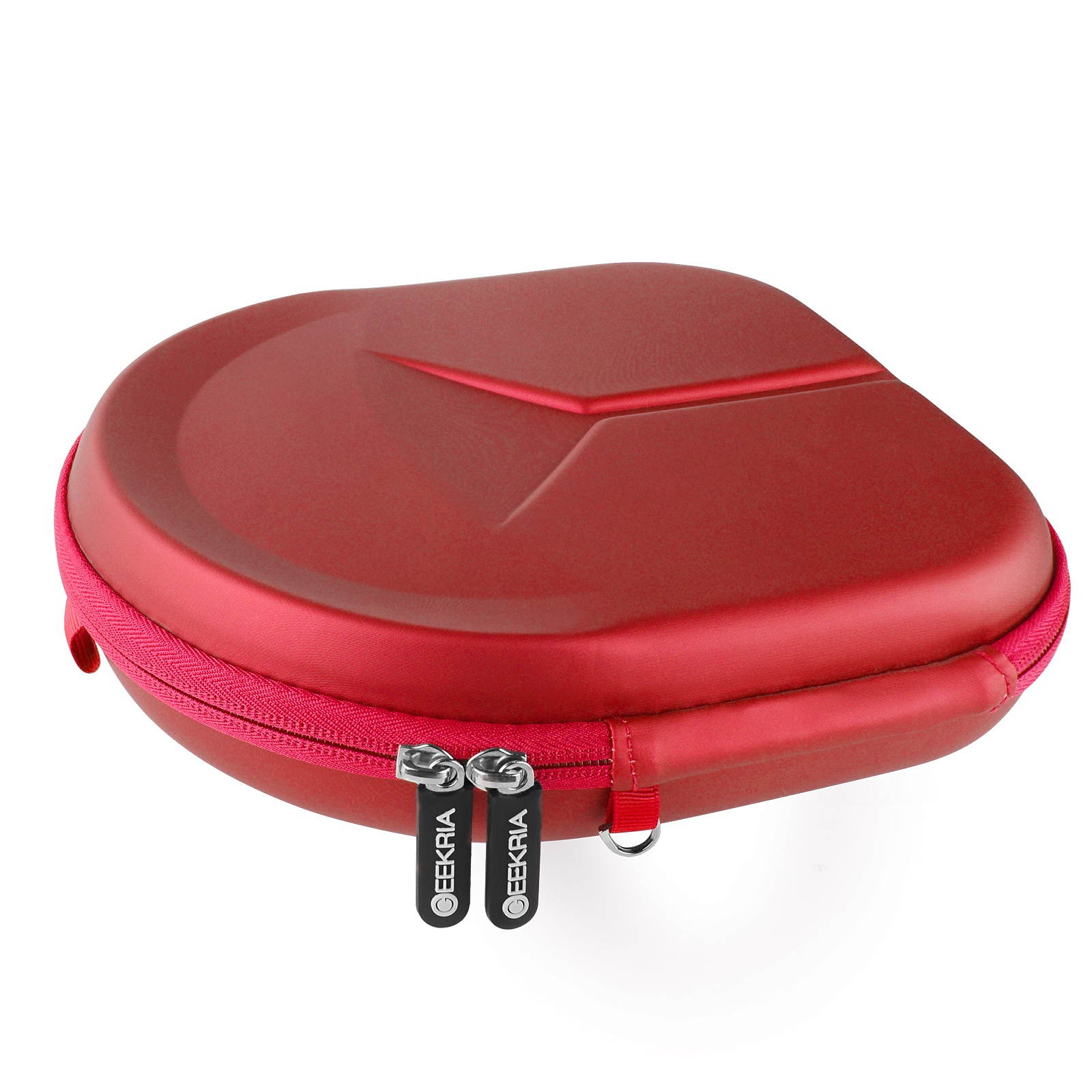 Geekria UltraShell Headphones Case for Sony MDRXB950BT, Bose QC35 and More / Hard Shell Carrying Case / Headset Protective Travel Bag with Space for Cable, AMP, iPod, Parts and Accessories (Red)