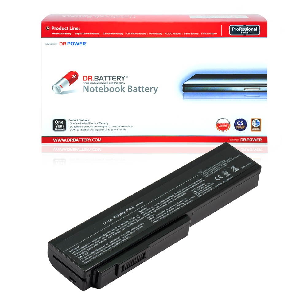 DR. BATTERY - Replacement for Asus B43V / G50 / G51 / G51J / G51V / G60J / G60V / 70-NYL3B1000Z / 70-NYL3B2000Z / 70-NZP1B1200Z / 70-NZT1B1000Z / 90-N0P1B2000Y / 90-NED1B1000Y / 90-NED1B2100Y