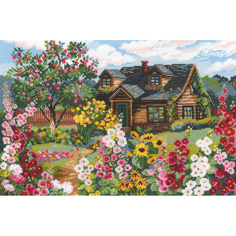 RIOLIS Counted Cross Stitch Kit 15"X10.25"-Flowering Garden (15 Count)