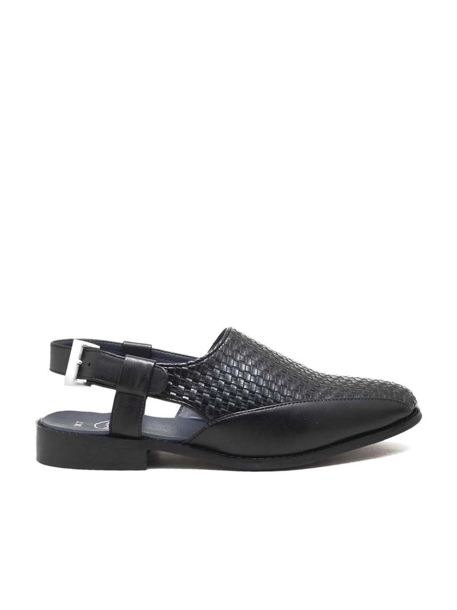 Monkstory Men's Avola Black Back Strap Sandals