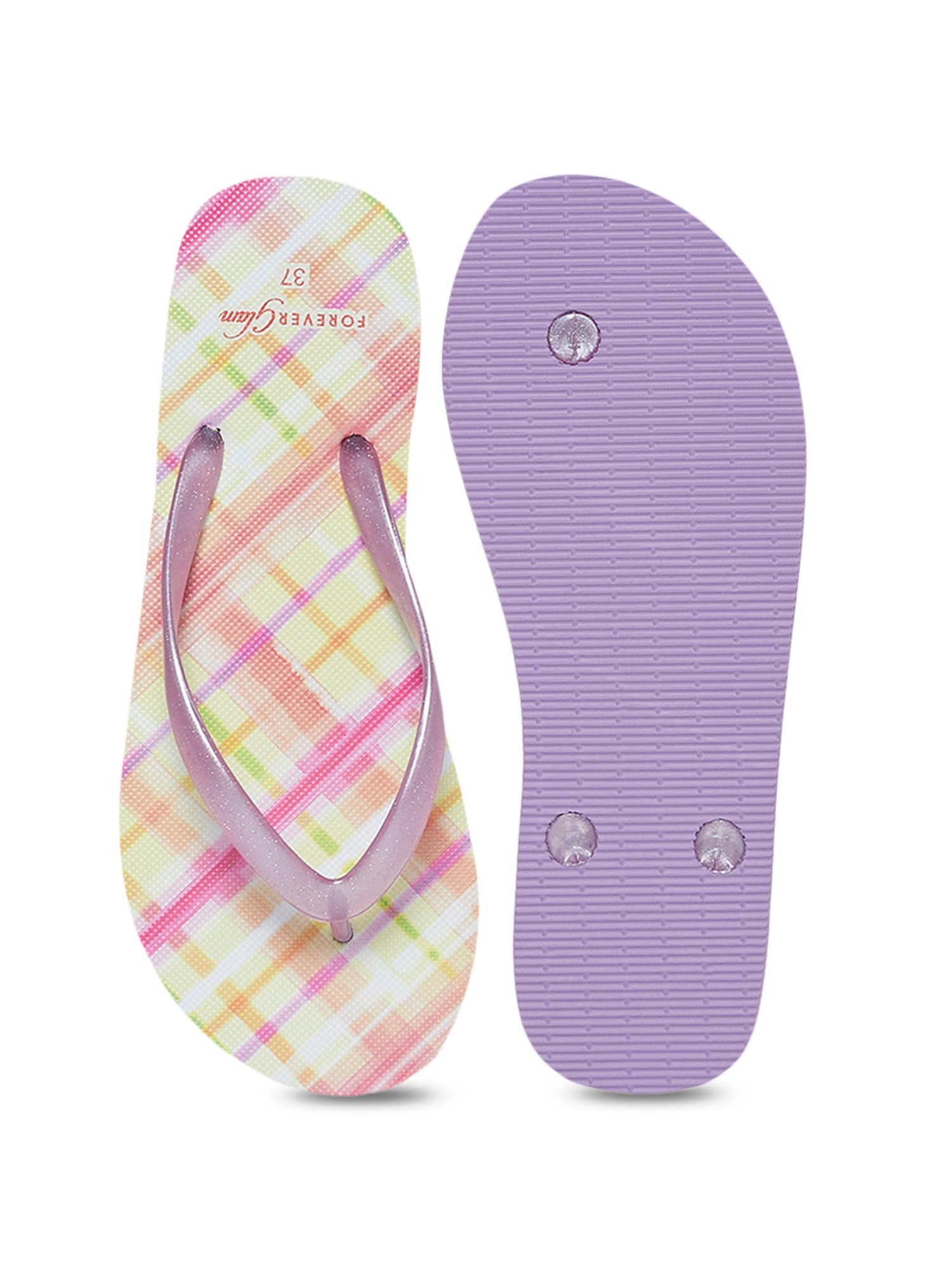 Forever Glam by Pantaloons Women's Pink Flip Flops