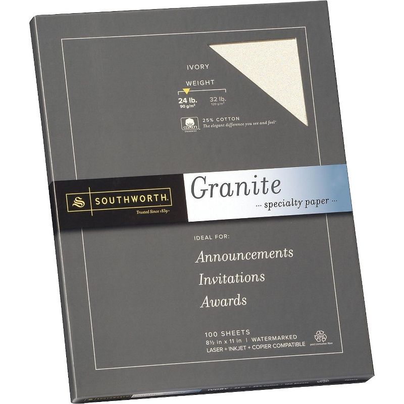 Southworth Granite Specialty Paper, 8.5 x 11 P934CK