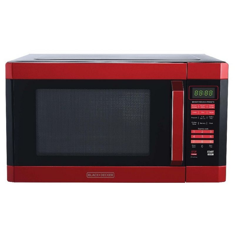 BLACK+DECKER 1.3 cu ft 1000 Watt Microwave Oven Black Stainless Steel