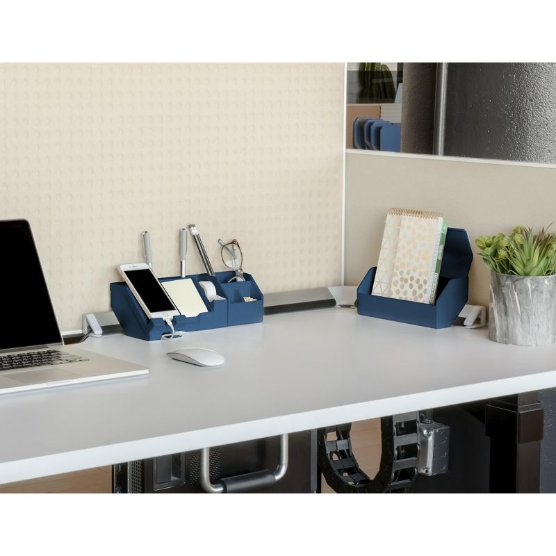 Bostitch Konnect Plastic 9-Piece Desktop KT-CKIT2-BLUE