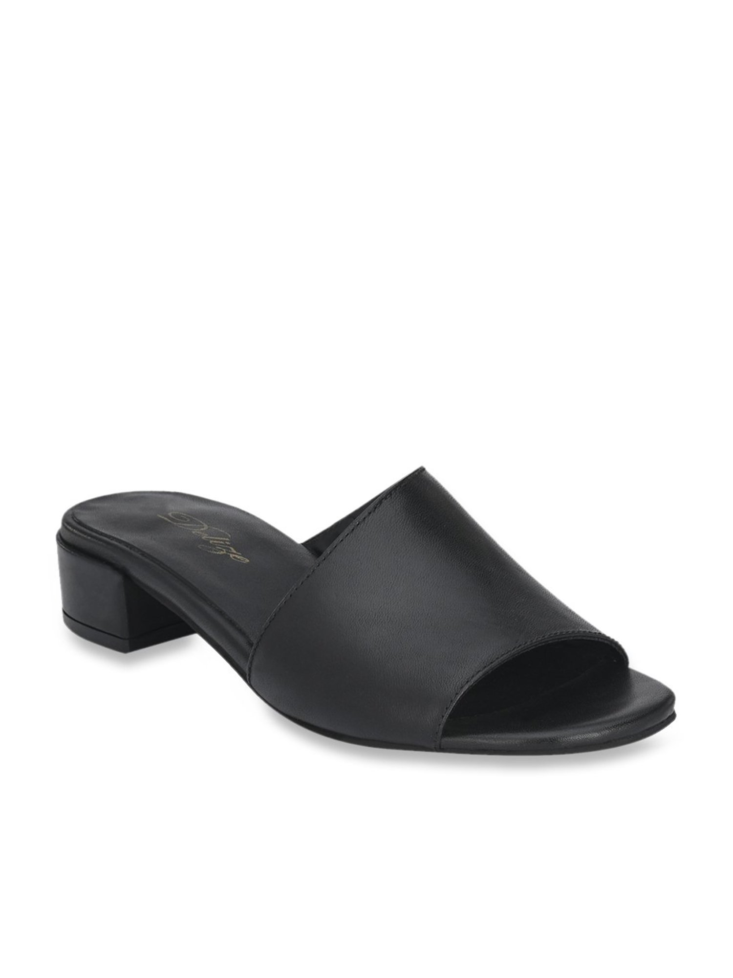 Delize Women's Black Casual Sandals