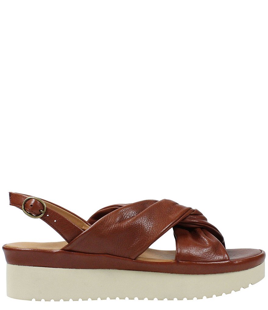 L'Amour Des Pieds Amiens Leather Twist Knot Sandals