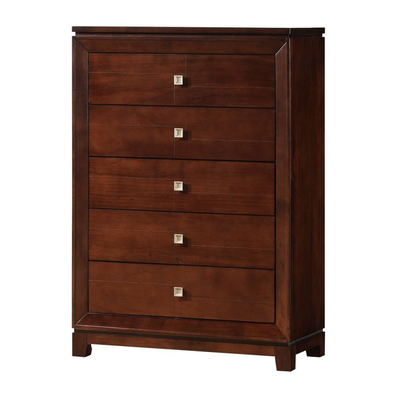 6pc Queen Easton Panel Bedroom Set Cherry - Picket House Furnishings