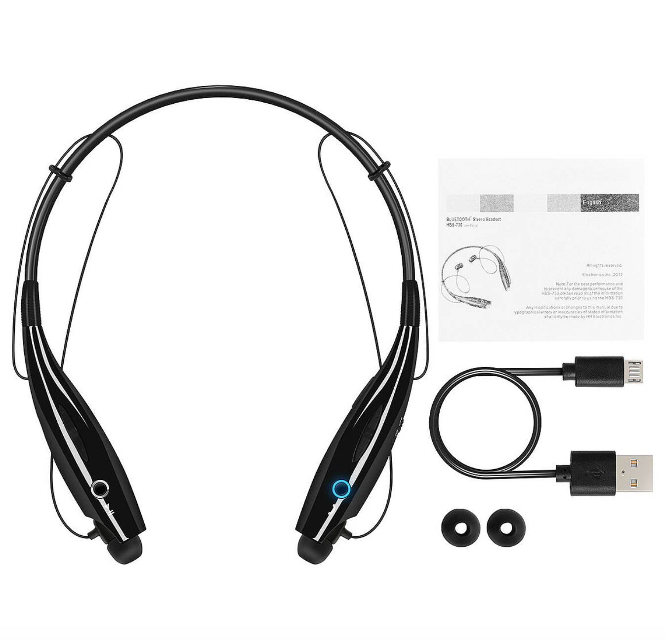 Stereo Wireless Bluetooth Headphone Headset Mic Earphones Neckband Earbuds Sport