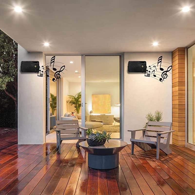 3-Way Indoor Outdoor Speaker System - 3.5 Inch 200W Pair of Mini Box Ceiling Wall Mount Speakers w/ 1" Tweeter, 3.25" Woofer, 1.75&rdquo; Midrange - Home Theater Entertainment, PA System -  2022SX