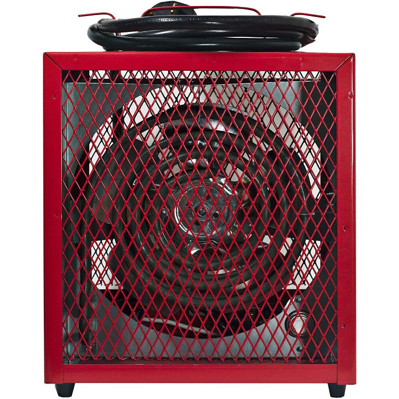 Comfort Zone CZ290 Large Portable 4800 Watt Fan Forced Heavy Gauge Steel Industrial Workshop Space Heater, Red