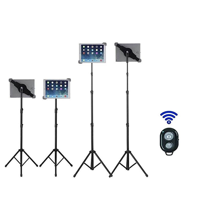 Universal iPad Tablet Tripod Mount,Tripod Stand for ipad Pro 11/ipad pro 12.9 and Other Tablets Within 10-14 Inch, Carry Bag Included